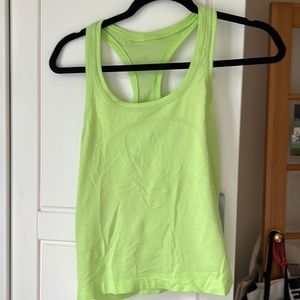 Green Swiftly Tech Racerback Tank Top 2.0, Race Length